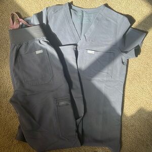 FIGS scrubs in Charcoal